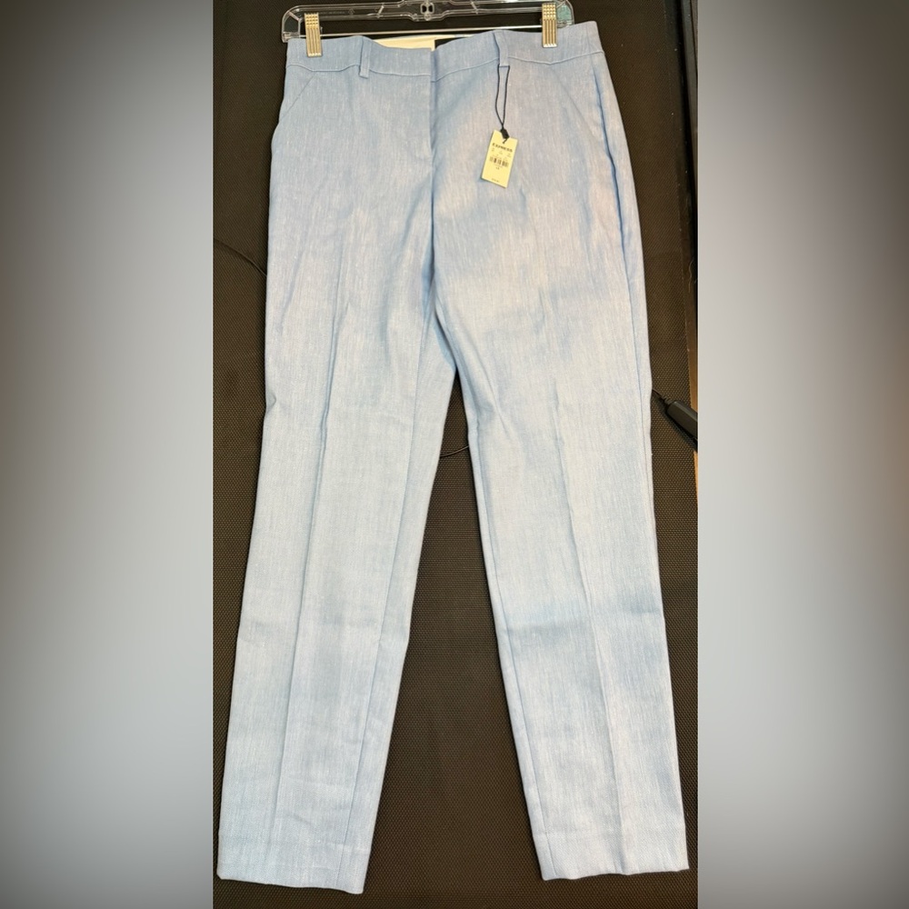 Express Columinist ankle, midrise stretch, pants Light Blue Pants 4R NWT